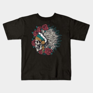 Local Rose Skull Kids T-Shirt